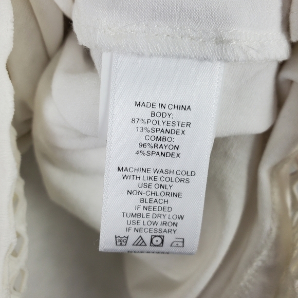 1. State White and Black Tank Blouse Small - Picture 6 of 8